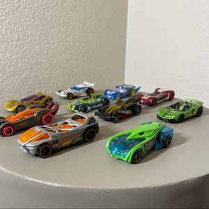 Set of 10 - Assorted Racing Themed Toy Cars